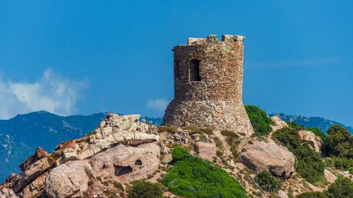 Détail de la tour Porticciolo à Alghero