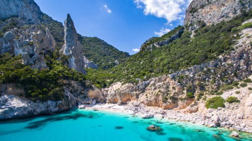 Vue de la plage de Cala Goloritzè