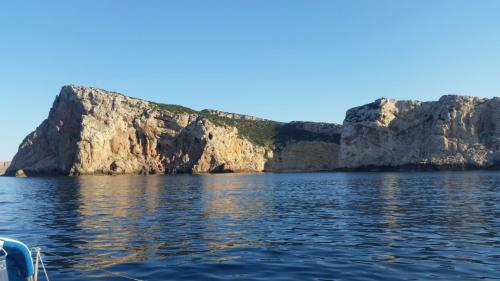 Rocky cliffs of the Alghero coastline