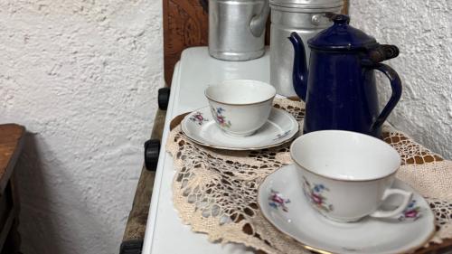 Verkostung von Pralinen gepaart mit einem Kräutertee aus sardischen Kräutern