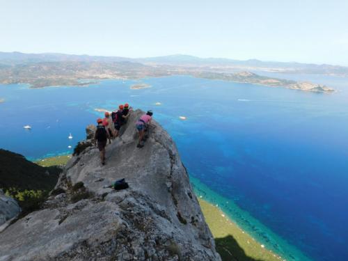 Boys on top of Tavolara