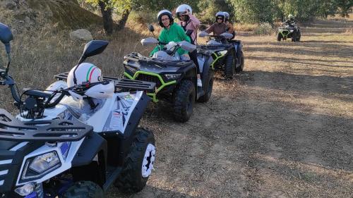 ATVs in the countryside of Guasila in southern Sardinia