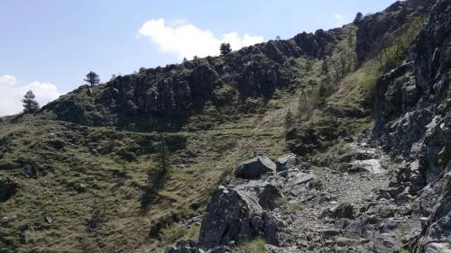 Route zum Gipfel des Monte Tobbio