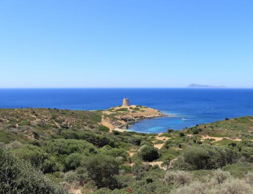 Panorama sulla baia di Chia