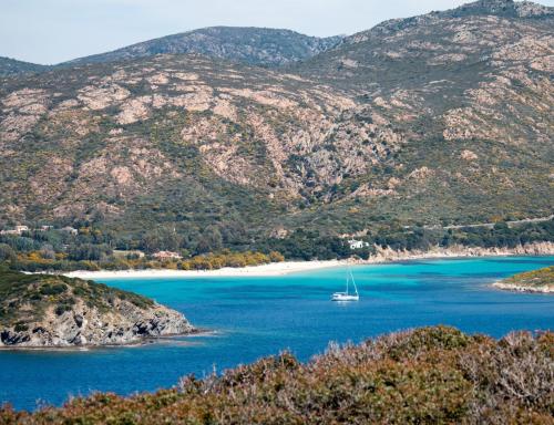 Panorama sulla baia di Chia