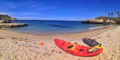 Kayaking in Balai beach in Porto Torres