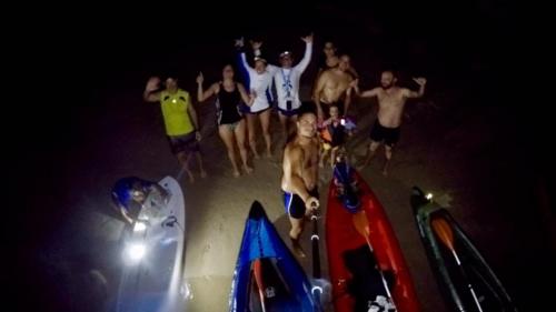 <p>Hikers during night and guided kayak and sup tour in Porto Torres</p><p><br></p>