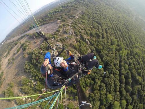 Paragliding in northern Sardinia