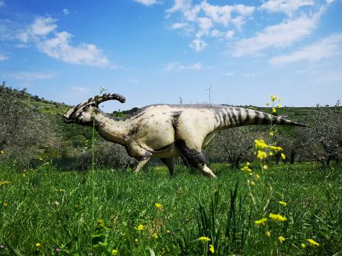 Riproduzione dinosauro al BittiRex di Bitti