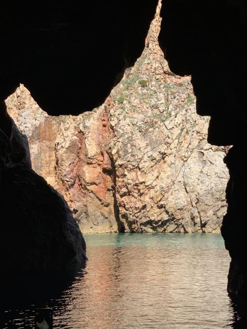 Grotta Azzurra Blue Cave in the shape of Sardinia