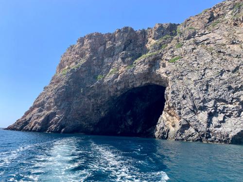 blue sea and cliffs of Bugerru