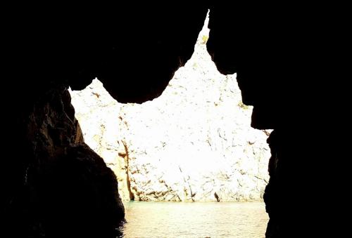 Grotta Azzurra Blue Cave in the shape of Sardinia