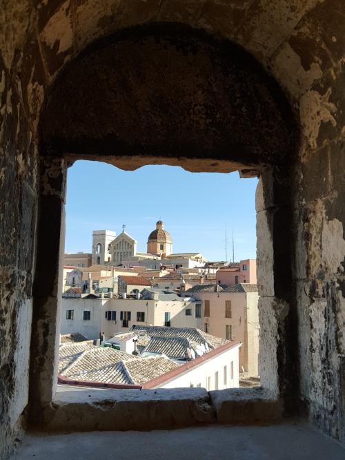Fenster auf Cagliari