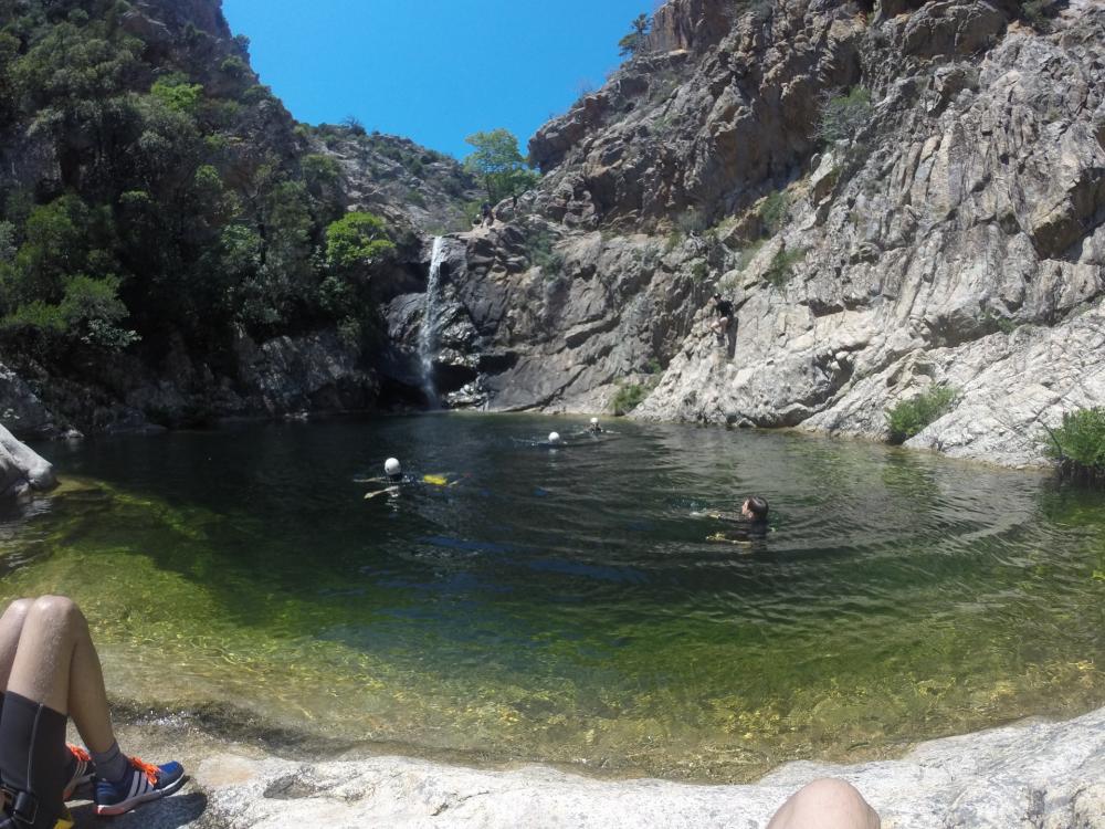 Canyoning in Rio Pitrisconi in San Teodoro, Sardinien