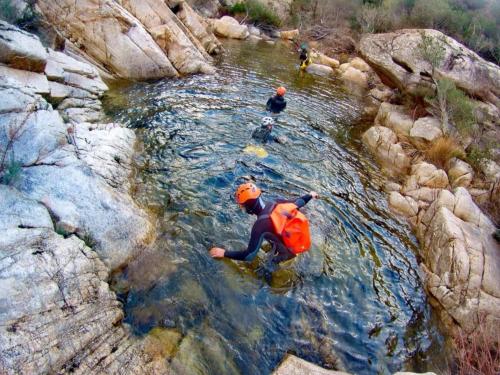 Guys during a guided experience in Rio Pitrisconi