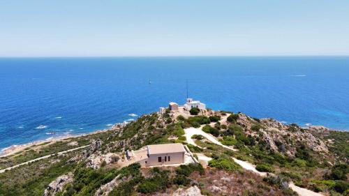 Landscape lighthouse Capo Comino