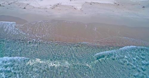 Crystal-clear water at Biderosa beach