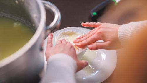 Steps for creating cream cheese
