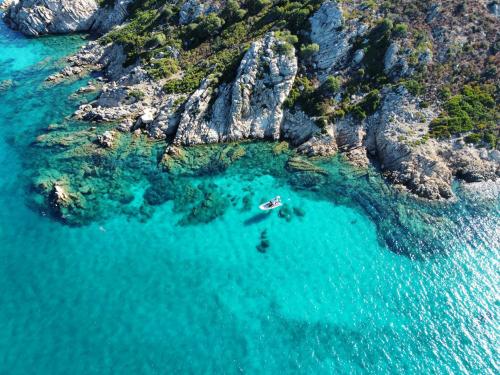 panoramic view of the Tavolara AMP Marine Protected Area