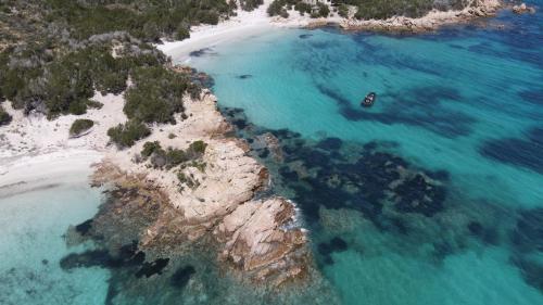 Overview of the rugged coastline of La Maddalena