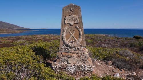 Denkmal auf Asinara vorhanden
