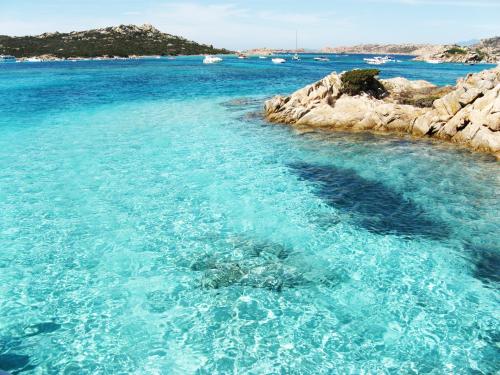 Crystal clear sea of La Maddalena Archipelago