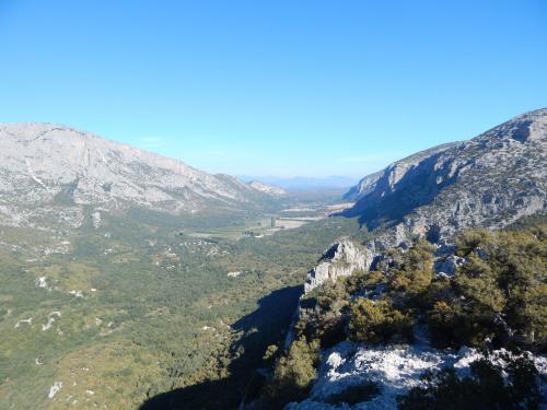 Lanaitho Valley with a view from the top of Monte Tiscali