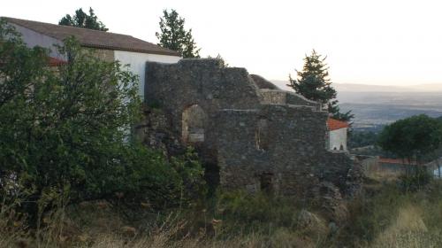 village de Bolotana au coucher du soleil