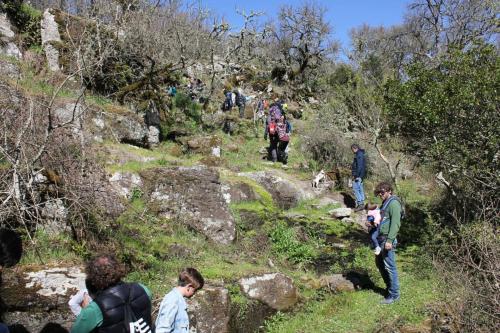 Hikers in the Pabude Park in Bolotana