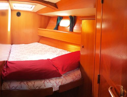 Interior of a sailboat
