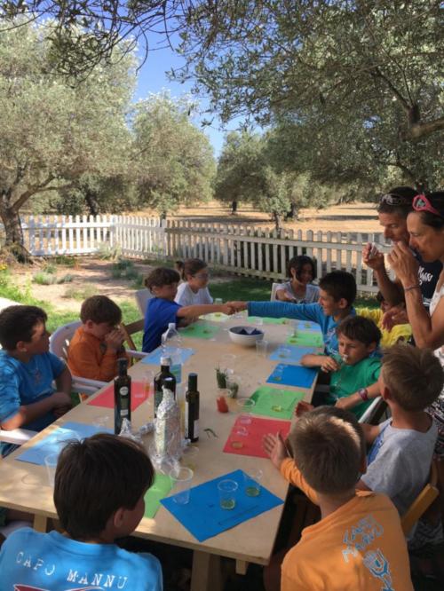 Guided oil tasting for children