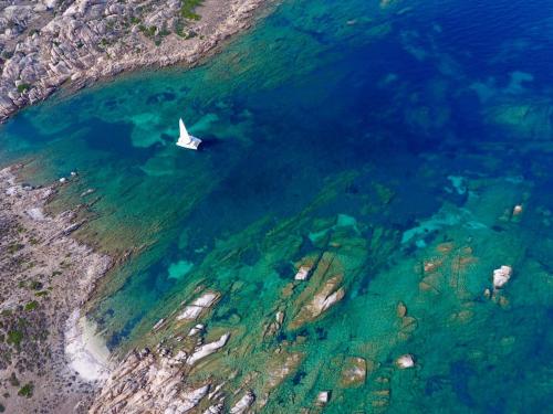Katamaran im Golf von Asinara