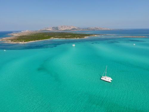 Katamaran im Golf von Asinara
