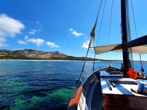 Vintage sailing ship in the Gulf of Asinara
