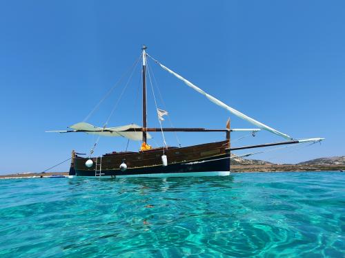 Vintage sailing ship in the Gulf of Asinara