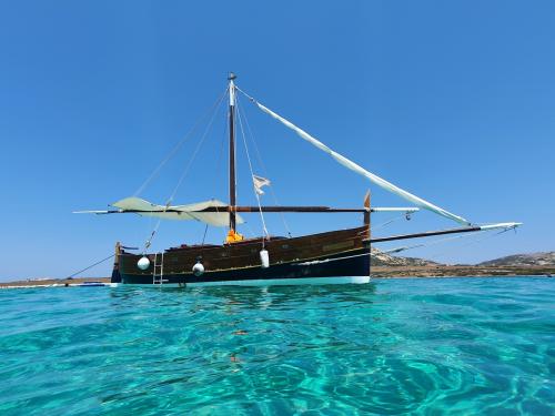 Vintage sailing ship in the Gulf of Asinara