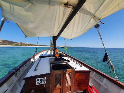 Vintage sailing ship in the Gulf of Asinara