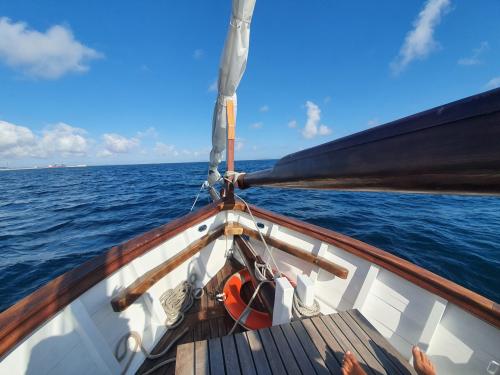 Vintage sailing ship in the Gulf of Asinara