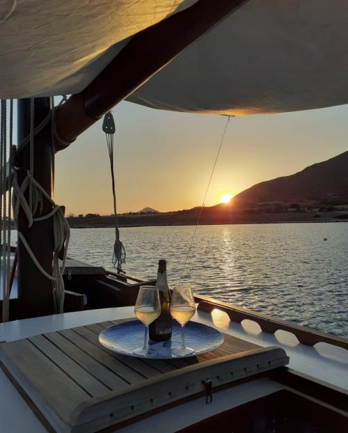 Aperitif during sunset