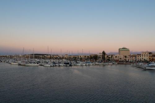 Panoramica Alghero al tramonto