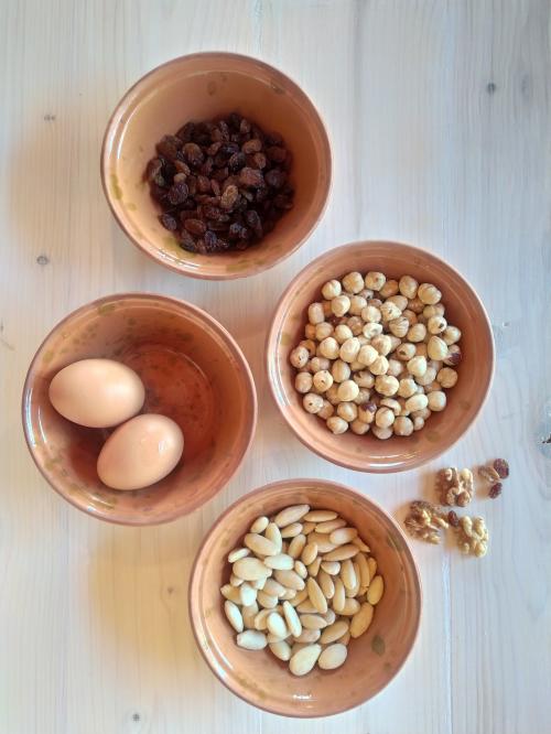 Preparazione di tutti gli ingredienti per la preparazione della ricetta dei papassini