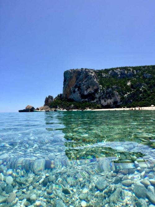 Crystal clear sea of the Gulf of Orosei