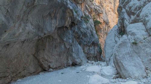 Trail inside the Gorropu Gorge