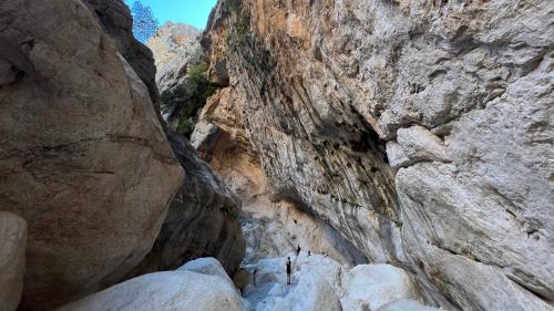 Letzter Abschnitt der Gorropu-Schlucht