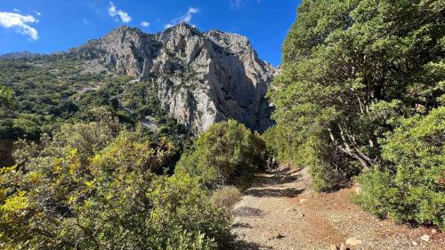 Trail to get to the entrance of Gorropu Gorge