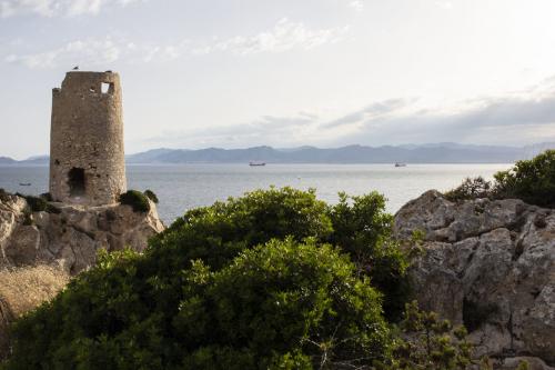 Spanischer Turm auf dem Sant'Elia-Hügel in Cagliari