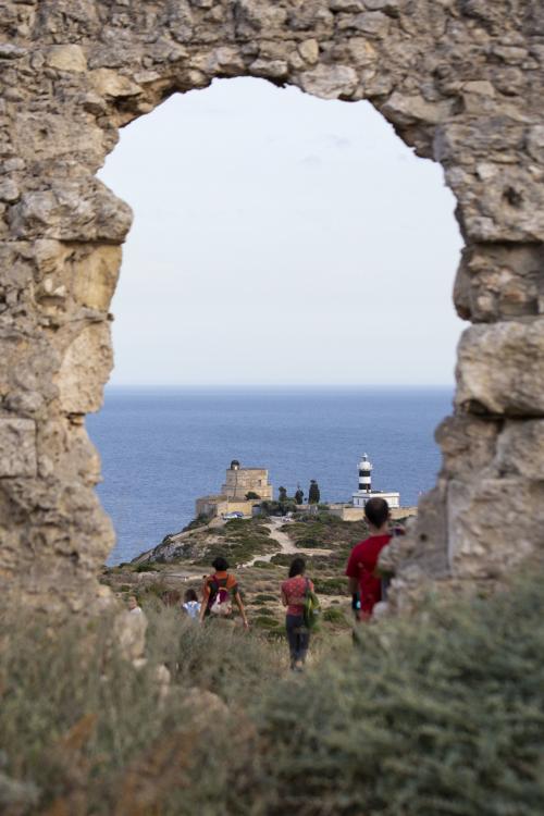 Blick vom spanischen Turm auf dem Sant'Elia-Hügel in Cagliari