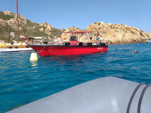 Motorboat in La Maddalena Archipel