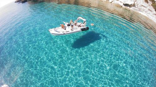 <p>Rubber boat in the crystal clear sea of Sant'Antioco<br></p><p><br></p>