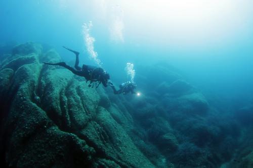 Immersione tra i fondali dell'isola